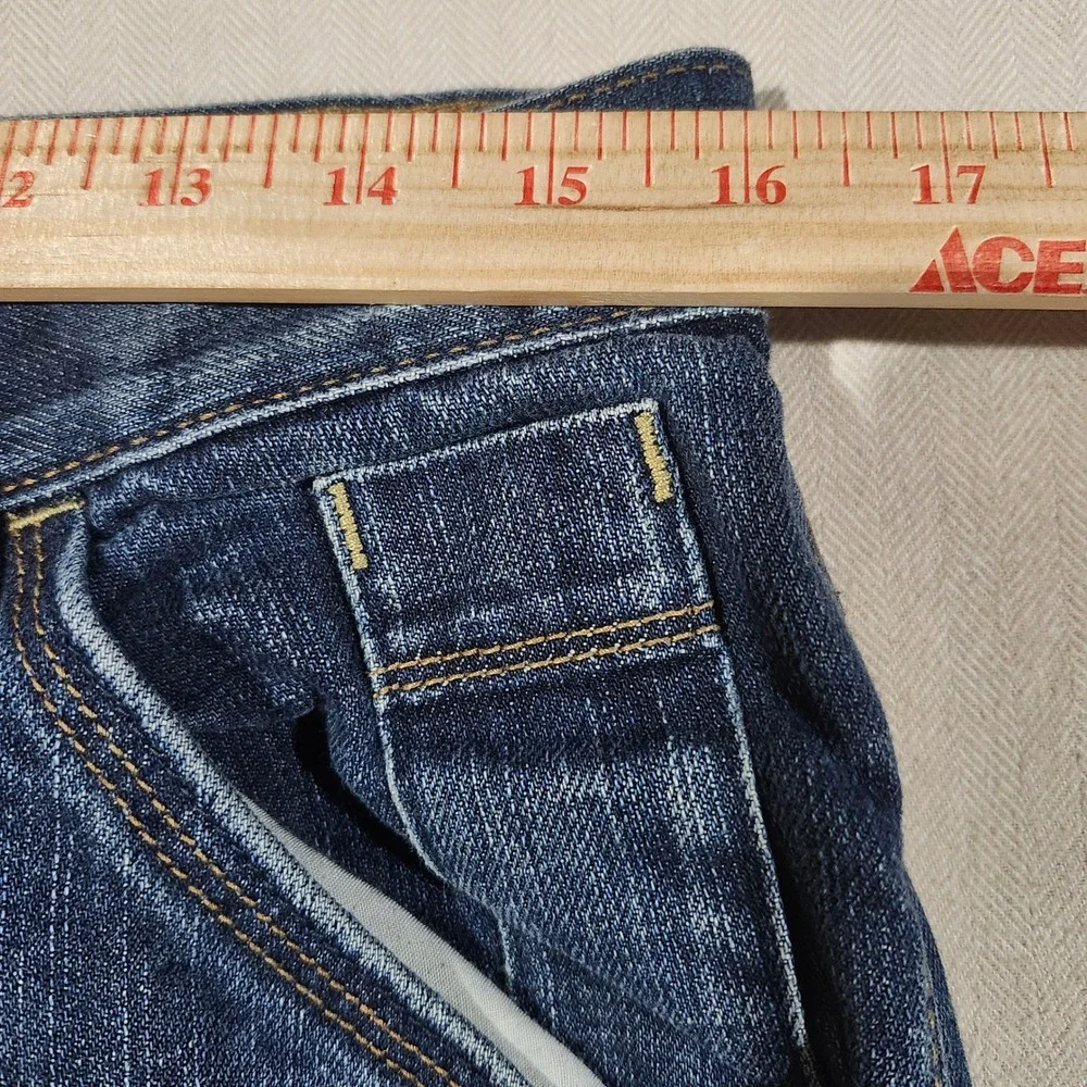 Old Navy Y2K Mens Loose Painter Jeans Blue 100% Cotton Utility Carpenter 33x34